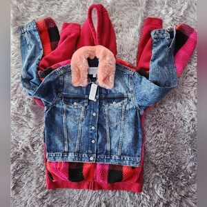 3 Bundle girls jackets with free set beanie new